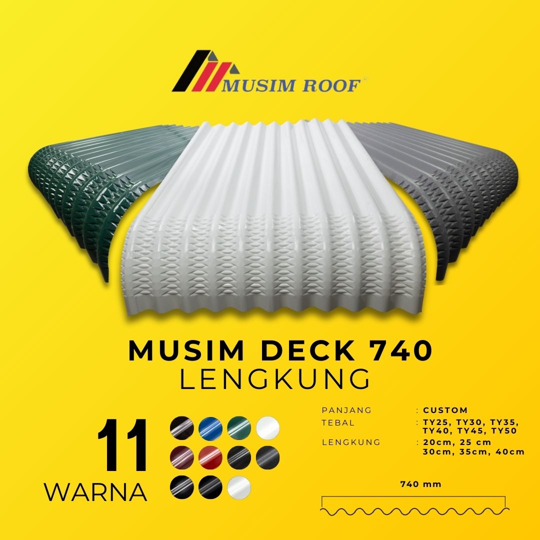 MUSIM Deck 740 MM LENGKUNG