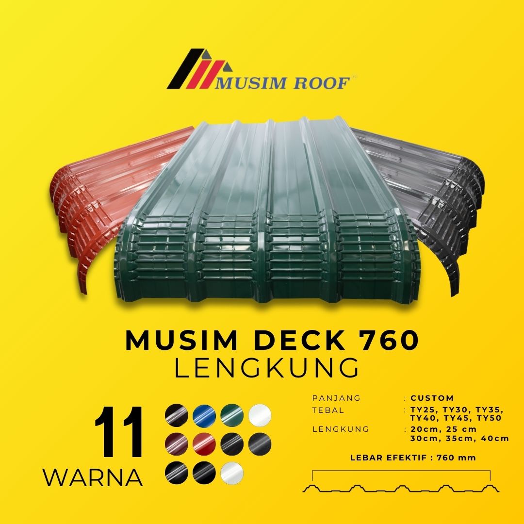 MUSIM DECK 760 MM LENGKUNG