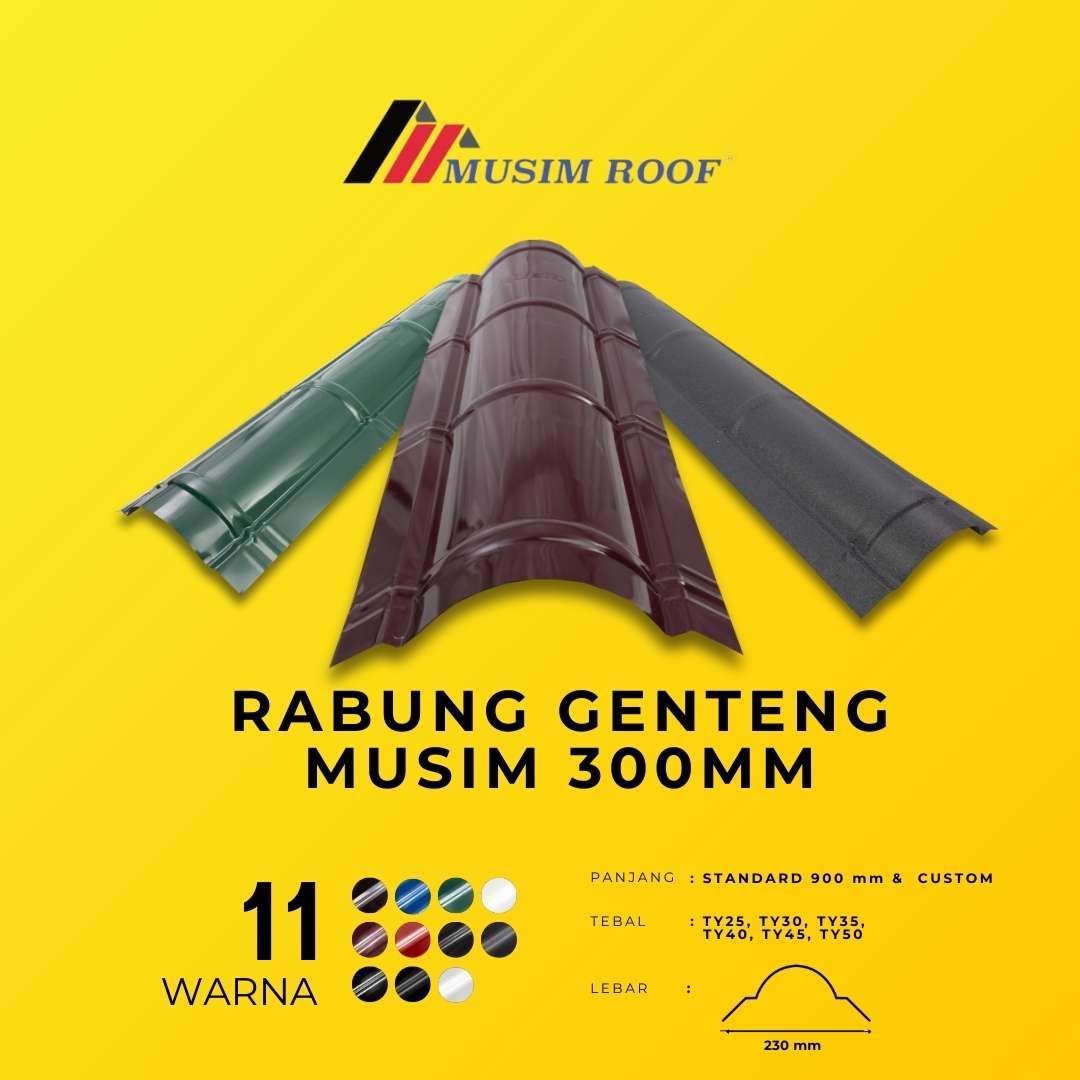 Rabung Genteng Musim 300mm